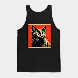 Cute cat in a box Tank Top